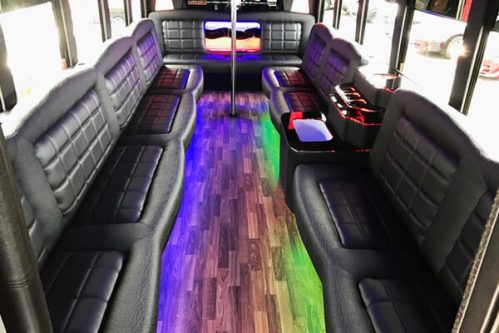 party bus with extra leg room